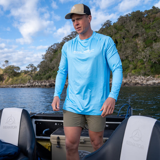 Long Sleeve Fishing Shirt 'Hunting the Deep'