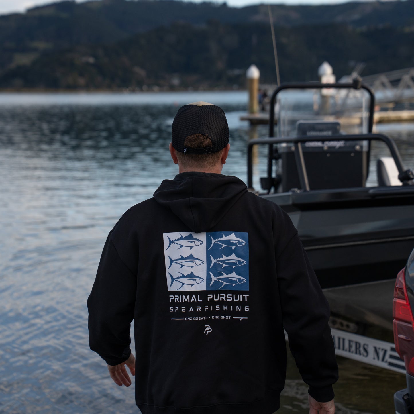 Spearfishing Hoodie -One Breath One Shot