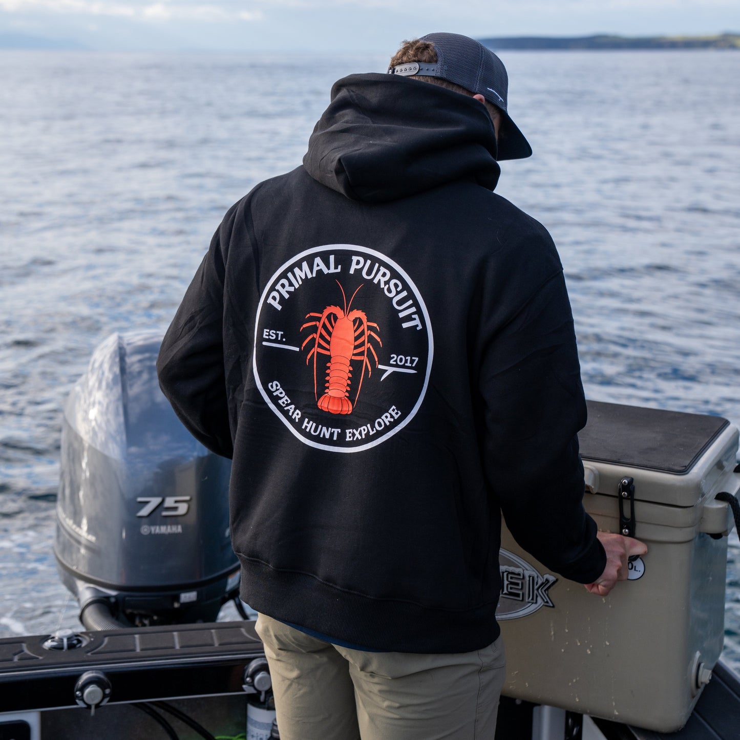 Crayfish Hoodie - 'Spear Hunt Explore'